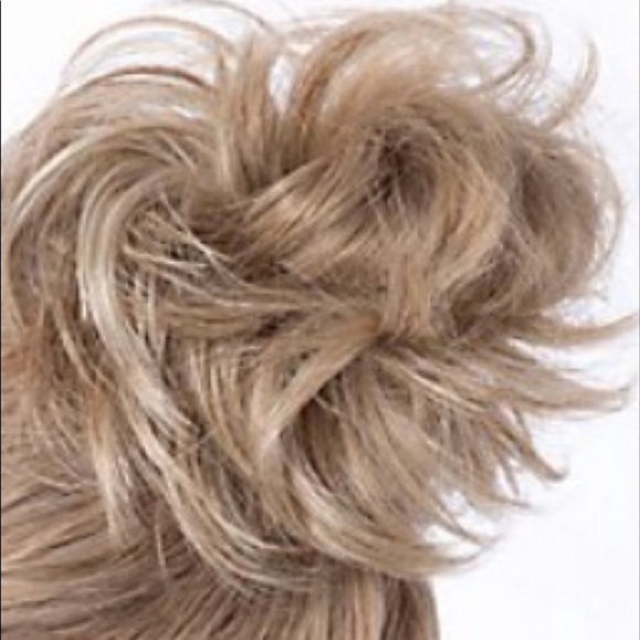 Hair piece messy bun scrunchie updo hair extensions - Picture 1 of 6